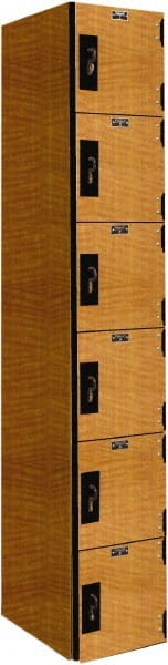 Hallowell - 6 Door, 6 Tier, Premium Box Lockers - Eagle Tool & Supply