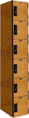Hallowell - 6 Door, 6 Tier, Premium Box Lockers - Eagle Tool & Supply