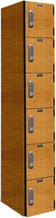 Hallowell - 6 Door, 6 Tier, Premium Box Lockers - Eagle Tool & Supply