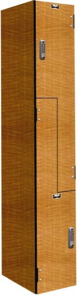 Hallowell - 2 Door, 2 Tier, Phenolic Z-Locker - Eagle Tool & Supply