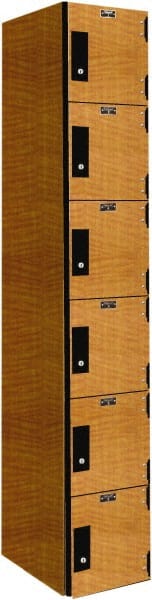 Hallowell - 6 Door, 6 Tier, Premium Box Lockers - Eagle Tool & Supply