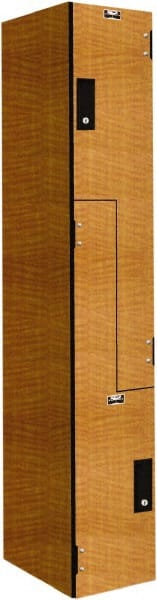 Hallowell - 2 Door, 2 Tier, Phenolic Z-Locker - Eagle Tool & Supply