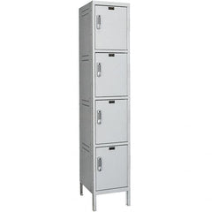 Hallowell - 4 Door, 4 Tier, Charging Station Locker - Eagle Tool & Supply