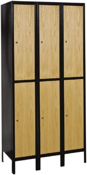 Hallowell - 6 Door, 2 Tier, Premium Wardrobe Lockers - Eagle Tool & Supply