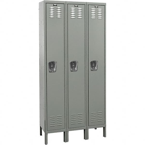 Hallowell - 3 Door, 1 Tier, Premium Wardrobe Lockers - Eagle Tool & Supply