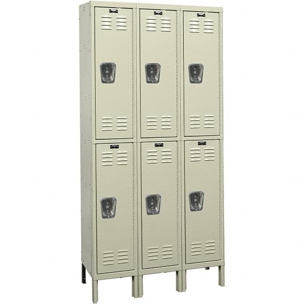 Hallowell - 6 Door, 2 Tier, Premium Wardrobe Lockers - Eagle Tool & Supply