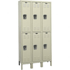 Hallowell - 6 Door, 2 Tier, Premium Wardrobe Lockers - Eagle Tool & Supply