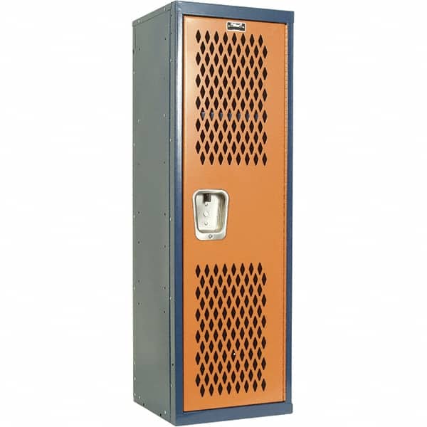 Hallowell - 1 Door, 1 Tier, Heavy-Duty Ventilated Wardrobe & Box Lockers - Eagle Tool & Supply