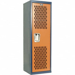 Hallowell - 1 Door, 1 Tier, Heavy-Duty Ventilated Wardrobe & Box Lockers - Eagle Tool & Supply