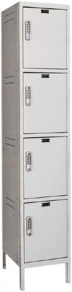 Hallowell - 4 Door, 4 Tier, Charging Station Locker - Eagle Tool & Supply