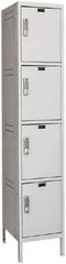 Hallowell - 4 Door, 4 Tier, Charging Station Locker - Eagle Tool & Supply