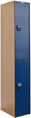 Hallowell - 2 Door, 2 Tier, Solid Plastic Locker - Eagle Tool & Supply