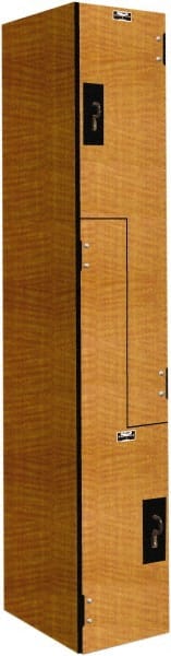 Hallowell - 2 Door, 2 Tier, Phenolic Z-Locker - Eagle Tool & Supply