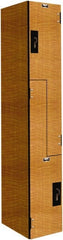 Hallowell - 2 Door, 2 Tier, Phenolic Z-Locker - Eagle Tool & Supply