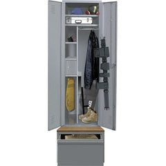 Hallowell - 1 Door, 1 Tier, Welded Locker - Eagle Tool & Supply