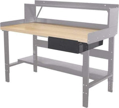 Hallowell - Workbench & Workstation Drawer - 24" Deep, 6" High, Use with Heavy-Duty Adjustable Leg Workbenches - Eagle Tool & Supply