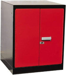 Hallowell - Steel Workbench & Workstation Pedestal - 24" Deep, 32" High, Use with Fort Knox Modular Utility Storage & Workbench System - Eagle Tool & Supply