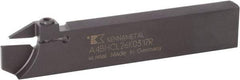Kennametal - 1.2598" Blade Height, 5/16" Blade Width, 4.9213" OAL, Right Hand Cut, Single End Indexable Cut-Off Blade - A4BHC Blade, A4 Cut-Off Series - Eagle Tool & Supply