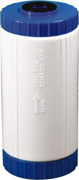 Value Collection - 4-1/2" OD, 10µ, Polypropylene Sediment, Carbon, Taste & Odor Cartridge Filter - 9-3/4" Long, Reduces Dirt, Rust, Tastes & Odors - Eagle Tool & Supply