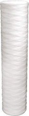 Value Collection - 4-1/2" OD, 50µ, Polypropylene String-Wound Cartridge Filter - 20" Long, Reduces Dirt & Rust - Eagle Tool & Supply