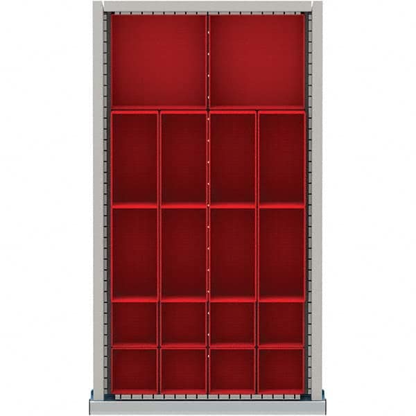 LISTA - 18-Compartment Drawer Divider Layout for 2.17" High Drawers - Eagle Tool & Supply