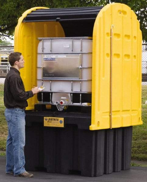 Justrite - IBC Storage Lockers Type: Outdoor Shed w/Pallet Number of Totes: 1 - Eagle Tool & Supply