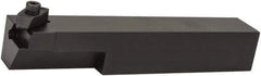 Hertel - IE, External, Right Hand, 0.21" Max Depth of Cut, 1" Min Groove Width, Indexable Grooving Tool Holder - IA.3R Insert Compatibility, 1" Shank Height, 1" Shank Width, 5" OAL - Eagle Tool & Supply