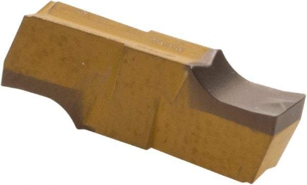 Iscar - 318020GIPI Grade IC8250, 3.18mm Cutting Width Carbide Grooving Insert - Neutral, 0.2mm Corner Radius, TiCN/Al2O3/TiN Finish - Eagle Tool & Supply