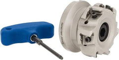 Iscar - 6 Inserts, 2-1/2" Cut Diam, 1" Arbor Diam, 0.492" Max Depth of Cut, Indexable Square-Shoulder Face Mill - 0/90° Lead Angle, 1-3/4" High, T490 LN.T 1306 Insert Compatibility, Through Coolant, Series Helitang - Eagle Tool & Supply