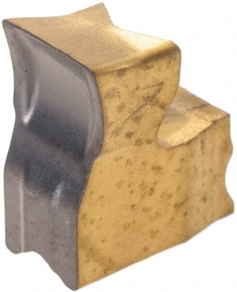 Iscar - 4MTNF M Grade IC808, 4mm Cutting Width Carbide Grooving Insert - Neutral, 0.25mm Corner Radius, TiAlN Finish - Eagle Tool & Supply