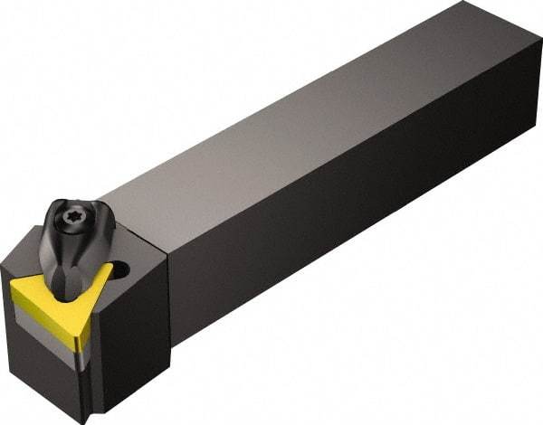 Sandvik Coromant - DTFN, Right Hand Cut, -1° Lead Angle, 20mm Shank Height x 20mm Shank Width, Negative Rake Indexable Turning Toolholder - 125mm OAL, TNMG 16 04 08 Insert Compatibility, Series T-Max P - Eagle Tool & Supply