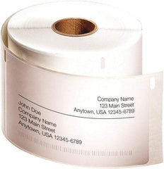 Dymo - 4" Long, White Label Printer Cartridge - For DYMO LabelWriter Printers - Eagle Tool & Supply