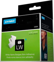 Dymo - 4-3/16" Long, White Label Printer Cartridge - For DYMO LabelWriter Printers - Eagle Tool & Supply