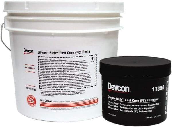 Devcon - 9 Lb Pail Two Part Epoxy - 15 min Working Time, 2,764 psi Shear Strength - Eagle Tool & Supply