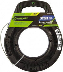 Greenlee - 250 Ft. Long x 1/8 Inch Wide, Steel Fish Tape - Includes Case - Eagle Tool & Supply