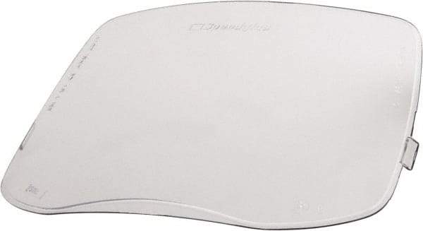 3M - 10.6 Inch Wide x 5.05 Inch High Window, Resin, Outside Protection Welding Plate - 1/8 Inch Thick Window, Clear, Front Mounted - Eagle Tool & Supply