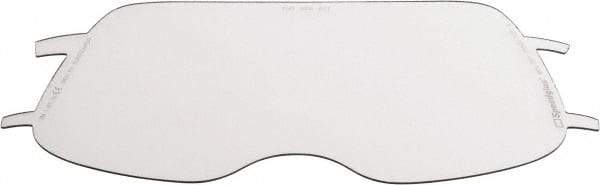 3M - 8" Wide x 4" High, Polycarbonate Replacement Visor - 0.06" Thick, Clear, Front-Mounted - Eagle Tool & Supply