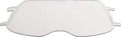 3M - 8" Wide x 4" High, Polycarbonate Replacement Visor - 0.06" Thick, Clear, Front-Mounted - Eagle Tool & Supply