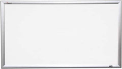 Ability One - 2" High x 40" Wide Porcelain on Steel Magnetic Marker Board - Porcelain, 64" Deep - Eagle Tool & Supply