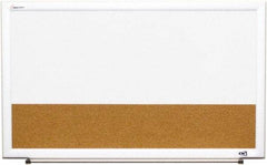 Ability One - 2" High x 22" Wide Combination Dry Erase and Natural Cork - Melamine, 32" Deep - Eagle Tool & Supply