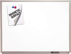Ability One - 2" High x 53" Wide Erasable Melamine Marker Boards - Melamine, 77" Deep - Eagle Tool & Supply