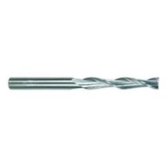 5/16 Dia. x 4 Overall Length 2-Flute Square End Solid Carbide SE End Mill-Round Shank-Center Cut-Uncoated - Eagle Tool & Supply