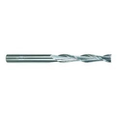 1/4 Dia. x 4 Overall Length 2-Flute Square End Solid Carbide SE End Mill-Round Shank-Center Cut-Uncoated - Eagle Tool & Supply