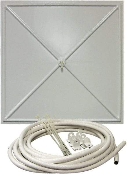 InBrella - 2' Diam, Square Pannel Leak Diverter - 2' Long x 2' Wide, White - Eagle Tool & Supply