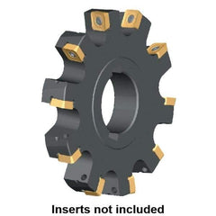 Kennametal - Arbor Hole Connection, 0.3587" Cutting Width, 2.571" Depth of Cut, 200mm Cutter Diam, 1.9685" Hole Diam, 13 Tooth Indexable Slotting Cutter - KSSS Toolholder, SP.T 10T3.. Insert, Right Hand Cutting Direction - Eagle Tool & Supply