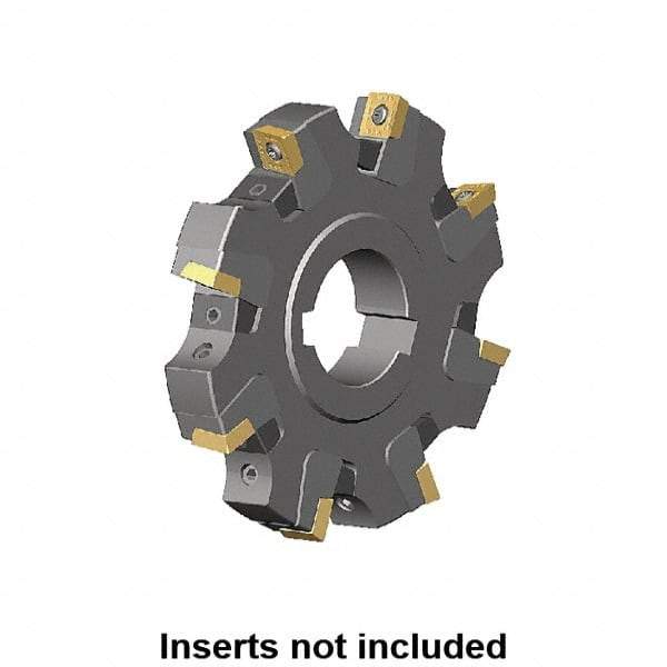 Kennametal - Arbor Hole Connection, 0.461" Cutting Width, 2.0276" Depth of Cut, 160mm Cutter Diam, 1.5748" Hole Diam, 10 Tooth Indexable Slotting Cutter - KSSM Toolholder, SD.T 1204.. Insert, Right Hand Cutting Direction - Eagle Tool & Supply