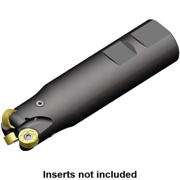 Kennametal - 32mm Cutting Diam, 32mm Shank Diam, 1.26" Max Depth of Cut, Straight Shank Indexable Copy End Mill - 3 Inserts, RN.J 1204M0.. Insert, KDR Toolholder, Through Coolant - Eagle Tool & Supply