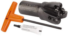 Kennametal - 2" Cutting Diam, 1-1/4" Shank Diam, 2" Max Depth of Cut, Straight Shank Indexable Copy End Mill - 3 Inserts, RCG. 64.. Insert, BMD Toolholder - Eagle Tool & Supply