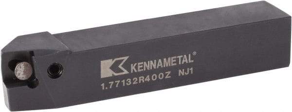 Kennametal - 1.771...75DEG, Right Hand Cut, 15° Lead Angle, 20mm Shank Height x 20mm Shank Width, Positive Rake Indexable Turning Toolholder - 125mm OAL, C8FIX12..R.. Insert Compatibility, Series Fix-Perfect - Eagle Tool & Supply