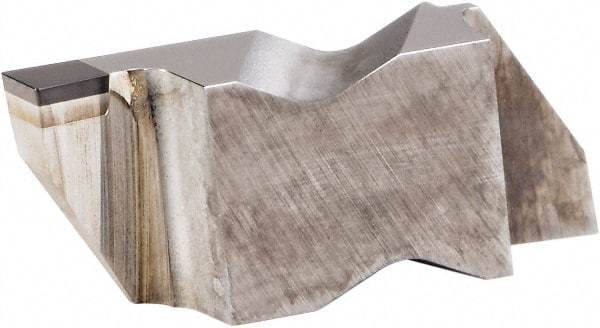 Kennametal - 3094NG EST Grade KB1630, 2.39mm Cutting Width PCBN Grooving Insert - 3.81mm Max Depth of Cut, Left Hand, 0.19mm Corner Radius, Uncoated - Eagle Tool & Supply